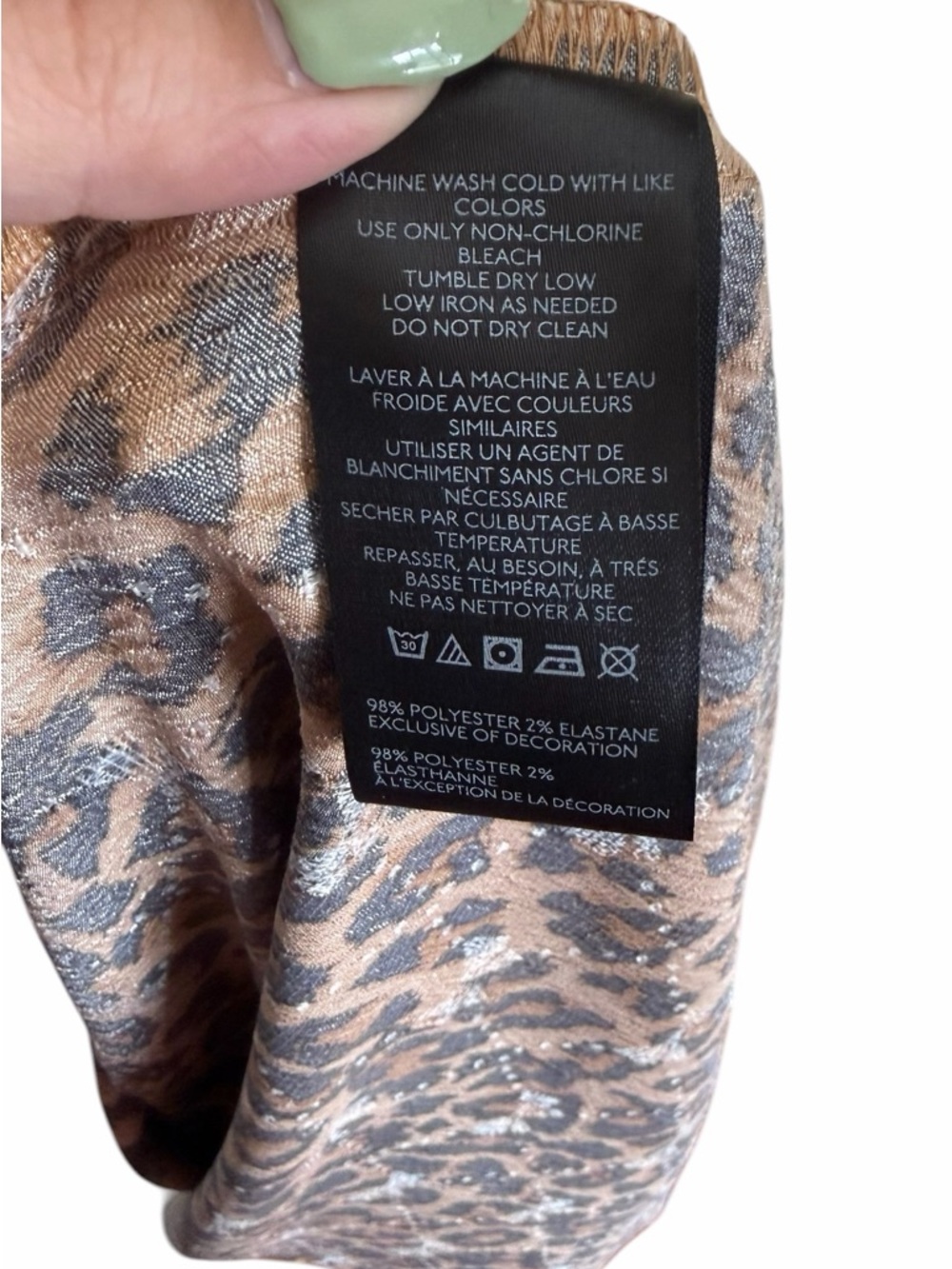 NWT Free People Leopard Print Slip Midi Dress - Brown & Black - Picture 10 of 11